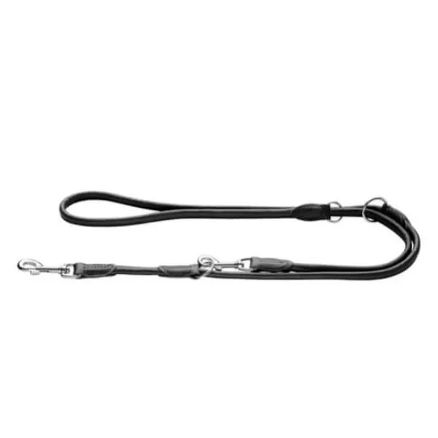 Hunter R&S Læderføreline Canadian UP Sort 200×1,4cm