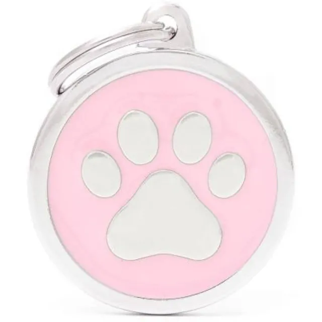 Hundetegn Classic Paw Big circle pink