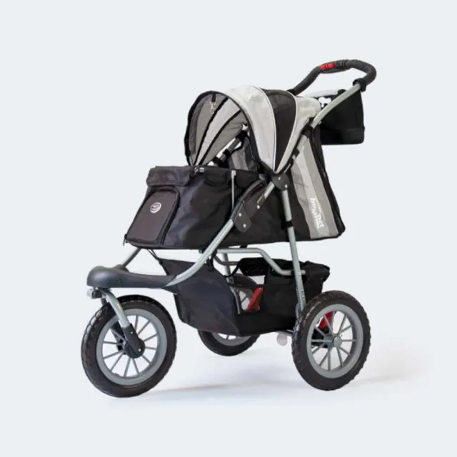 Hundeklapvogn InnoPet Buggy Comfort EFA Eco sølv/sort