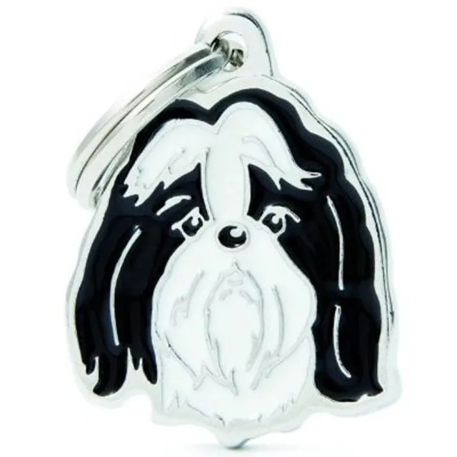 Hundetegn Friends Shih Tzu sort og hvid