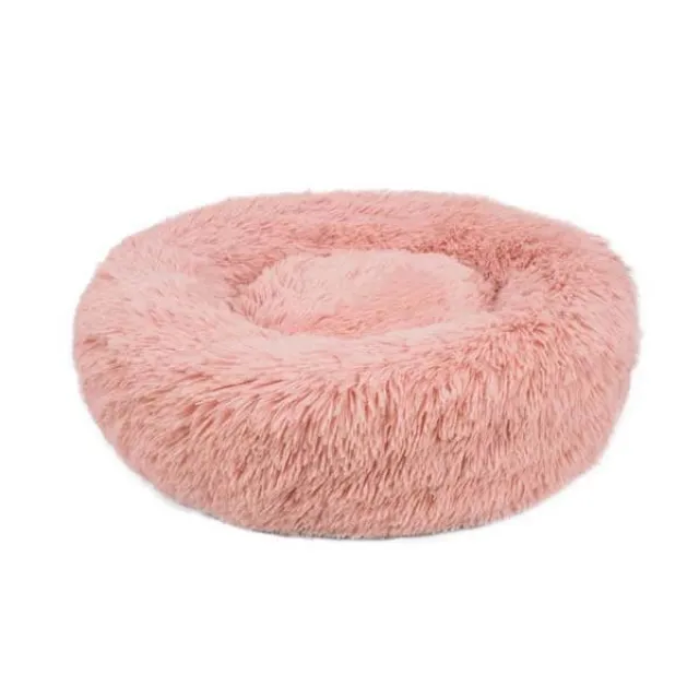 Fluffy Donut seng Pink